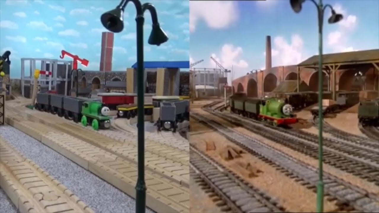 Knapford Yard Wooden Railway Remake Clips Compilation and Comparison