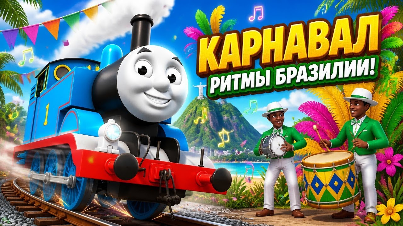 Томас и друзья Игра Приключения в Бразилии. Новая музыка и ритмы карнавала! Обновление игры