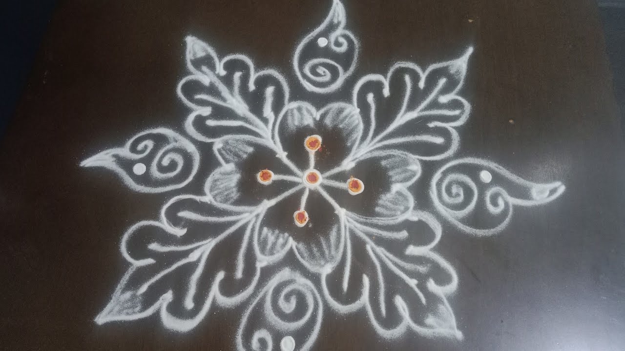 Friday rangoli/shukravaram muggulu/easy rangoli/Friday kolam/simple rangoli/easy kolam 