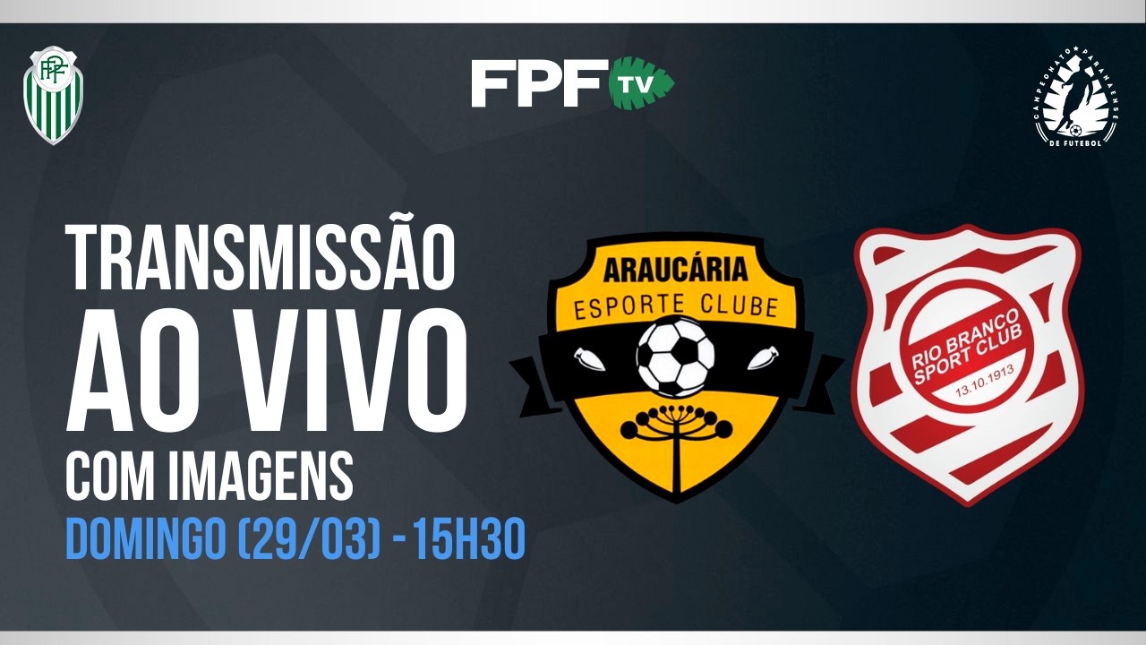 SEGUNDONA SANEPAR 2026 | ARAUC&Aacute;RIA X RIO BRANCO | RODADA 5, AO VIVO E DE GRA&Ccedil;A