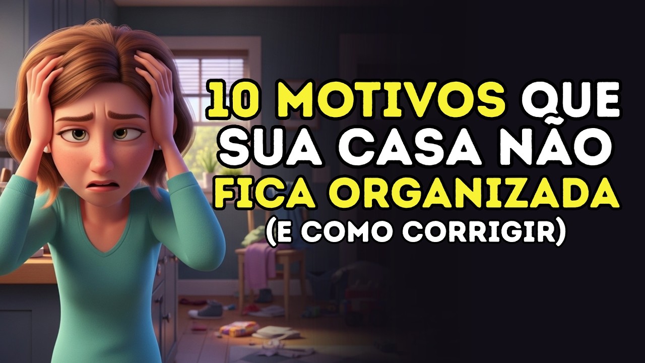 10 ERROS  que impedem sua CASA de Ficar ORGANIZADA (E Como Corrigir Hoje)