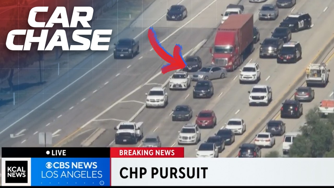 Possible DUI Driver gets into a long police pursuit