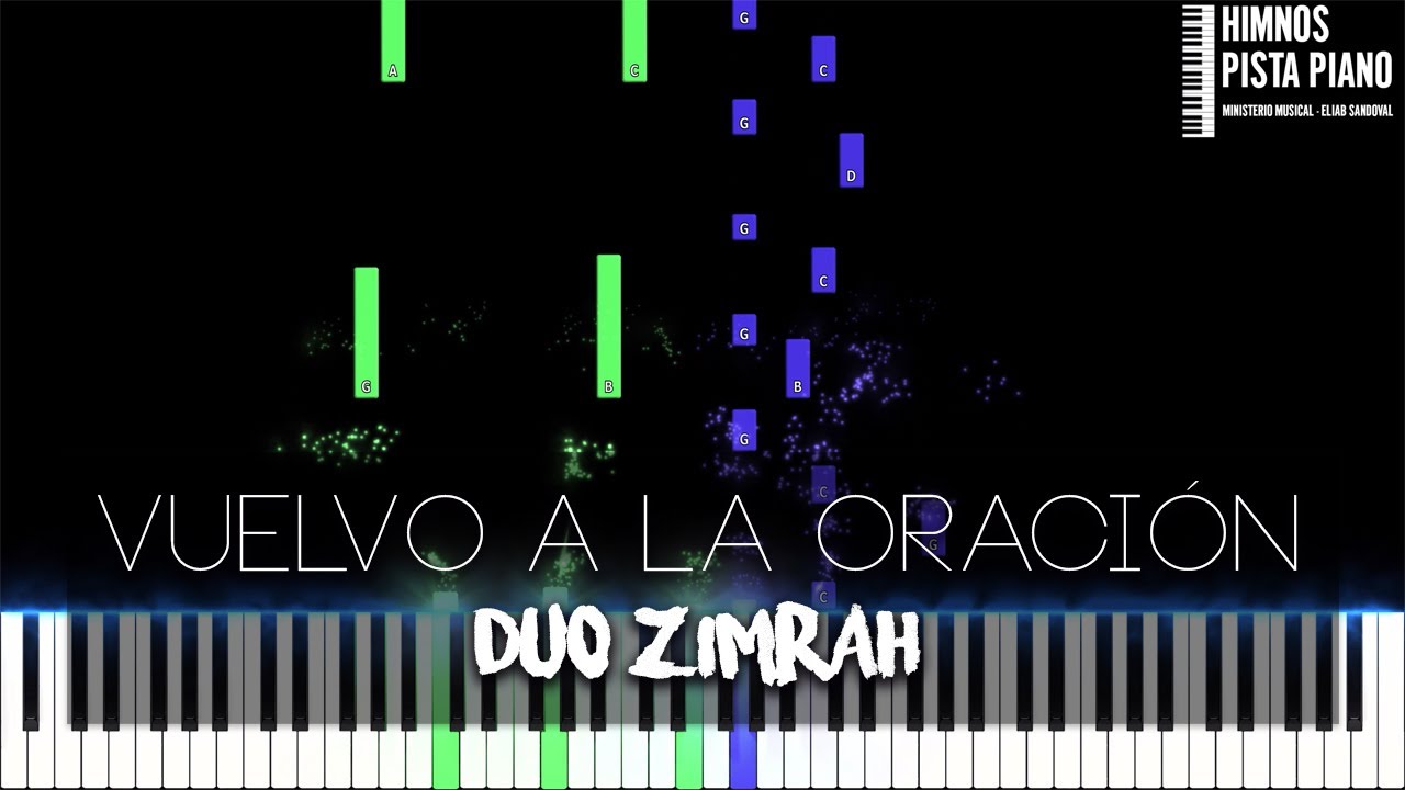 Vuelvo a la Oración - Duo Zimrah | Piano Tutorial + Partitura