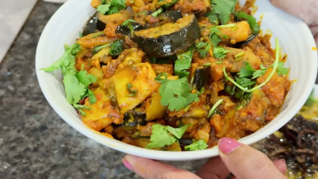 High protein soya Moong Daal and Aaloo Baingan Sabzi - Dhaniya Methi Style- healthy lunch