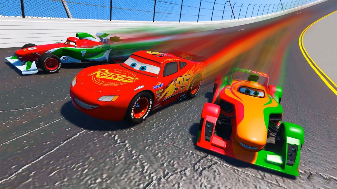Race Disney Pixar Cars 3 Daytona Lightning McQueen Francesco Rip and Friends Driven To Win & Songs