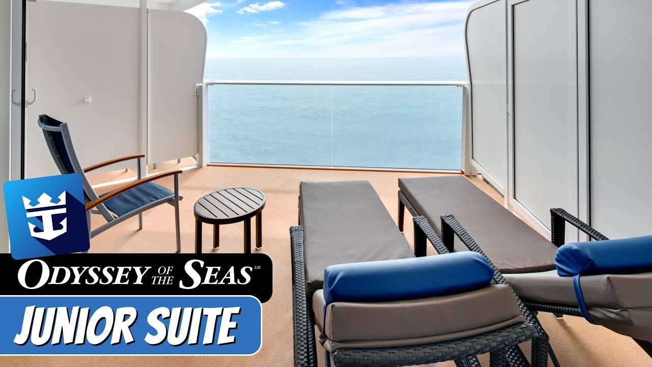 Odyssey of the Seas | Junior Suite with Large Balcony J1 | Full Walkthrough Tour & Review 4K