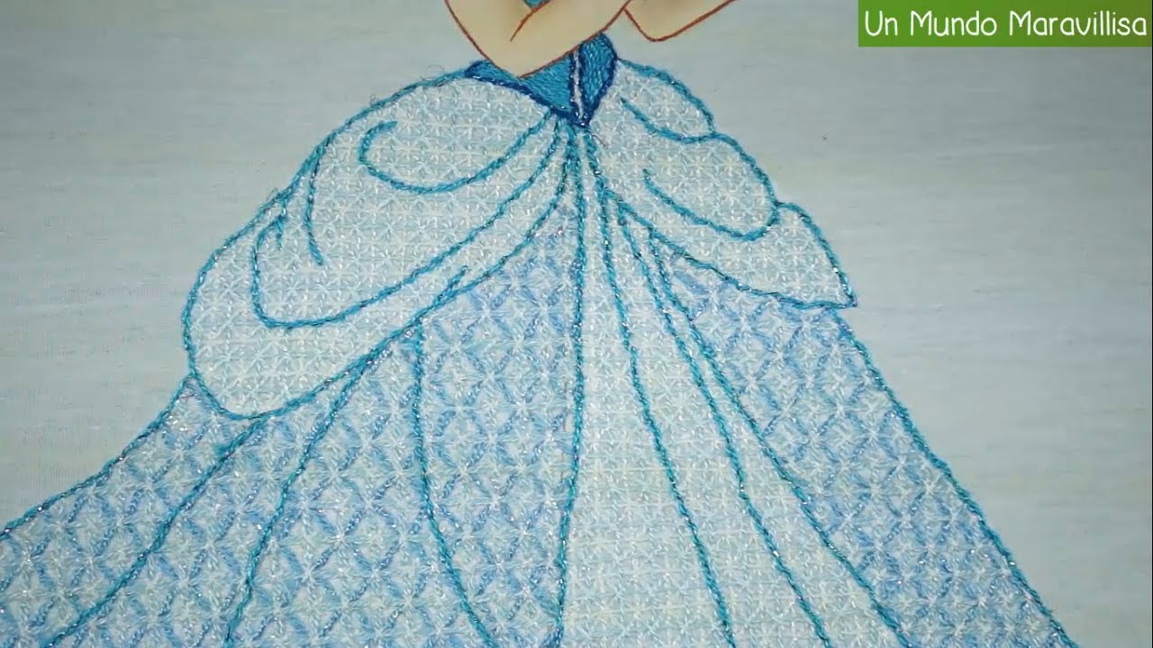 [Puntada Fantasía] Vestido de Cenicienta | Bordados con Isa