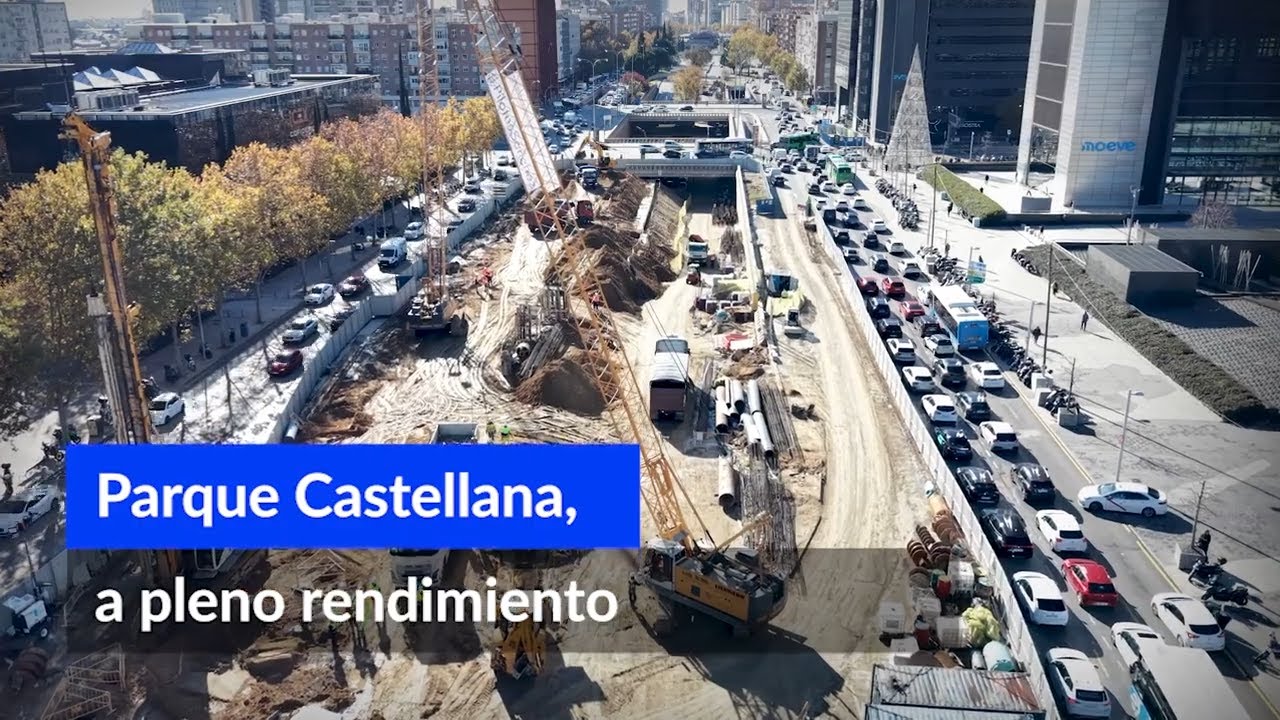 🚧 As&iacute; evolucionan las obras en Parque Castellana para crear un t&uacute;nel de 675 metros