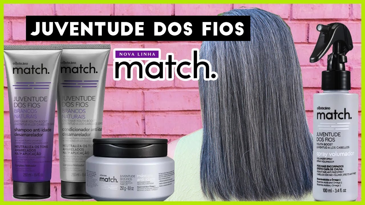 🤍MATCH JUVENTUDE DOS FIOS O BOTICÁRIO [Cabelo branco/grisalho]