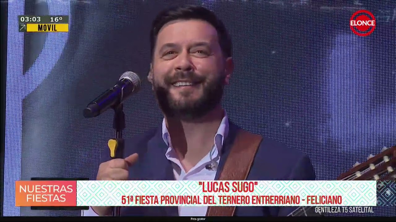 Lucas Sugo se lució con su show en la última noche de la Fiesta del Ternero 2025