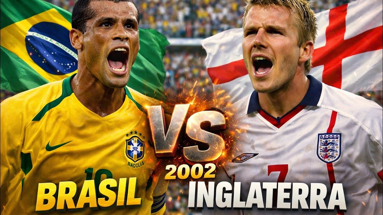 🇧🇷 BRASIL x INGLATERRA (2002) | O DIA EM QUE RONALDINHO FEZ HISTÓRIA!! #copadomundo #2002 