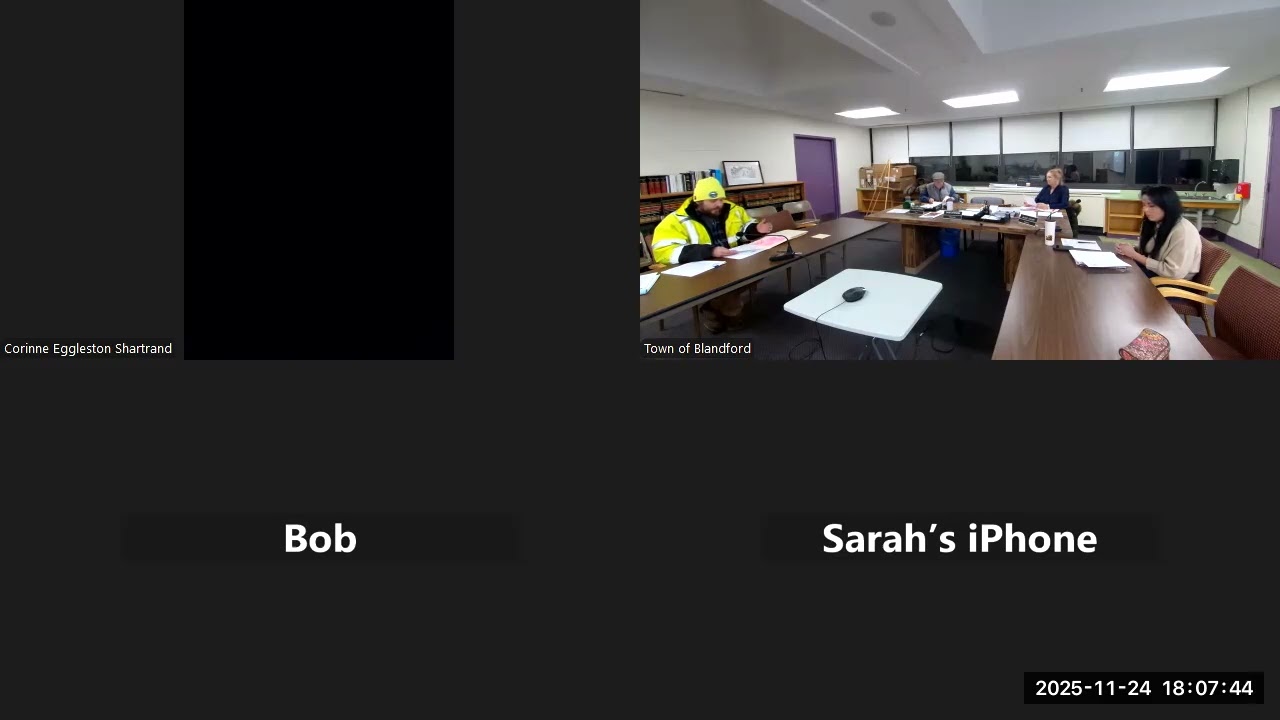 Select Board Meeting November 24, 2025