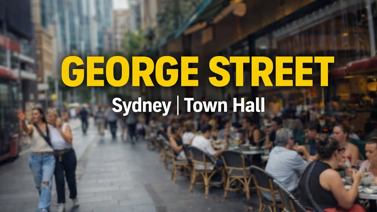 George Street Sydney Walking Tour | Town Hall | 4K 2026 🇦🇺