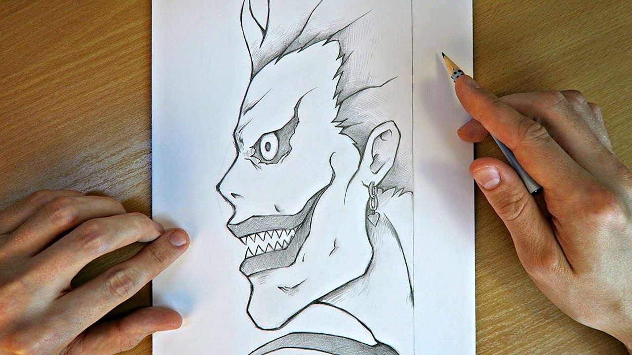 How to Draw Ryuk - Side Profile | Death Note | Cool Anime Drawing | Step by Step Tutorial