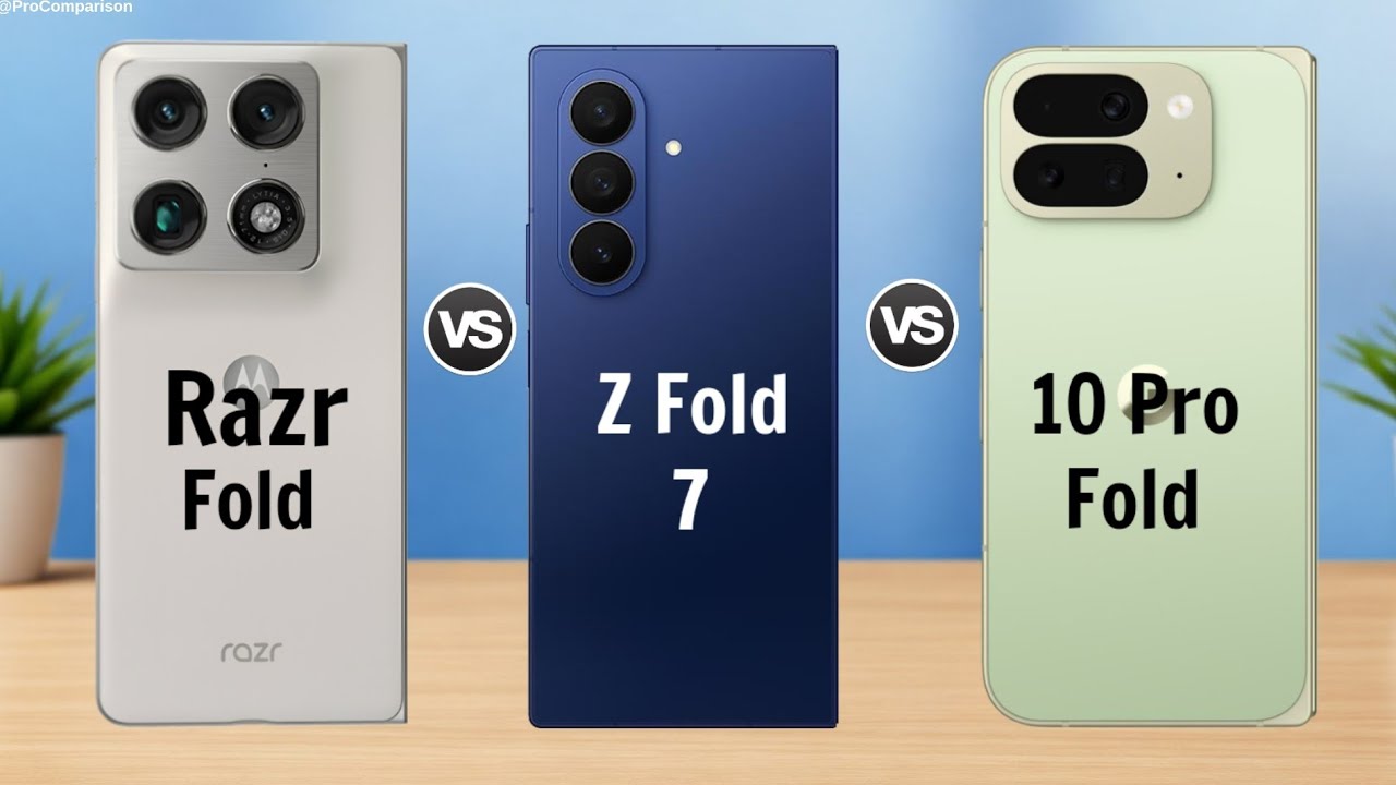 Motorola Razr Fold vs Samsung Galaxy Z Fold 7 vs Google Pixel 10 Pro Fold || Full Comparison 