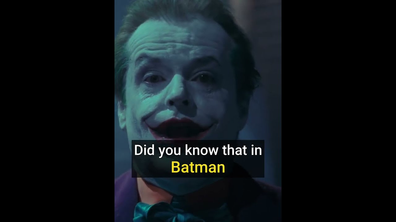 Did You Know That In Batman (1989)