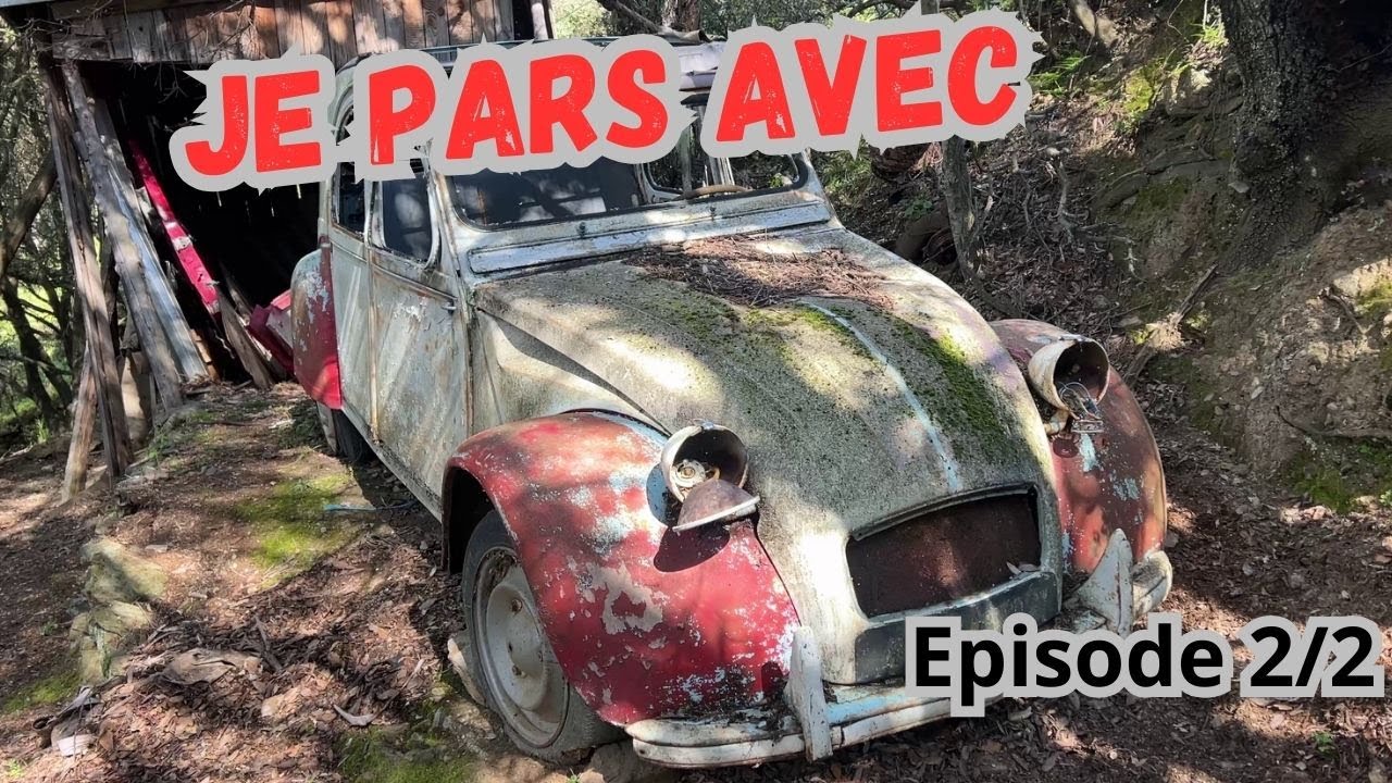 JE REMETS EN ROUTE CETTE EPAVE DE 2CV abandonnée depuis 33ans et j'ambitionne de la sortir au moteur