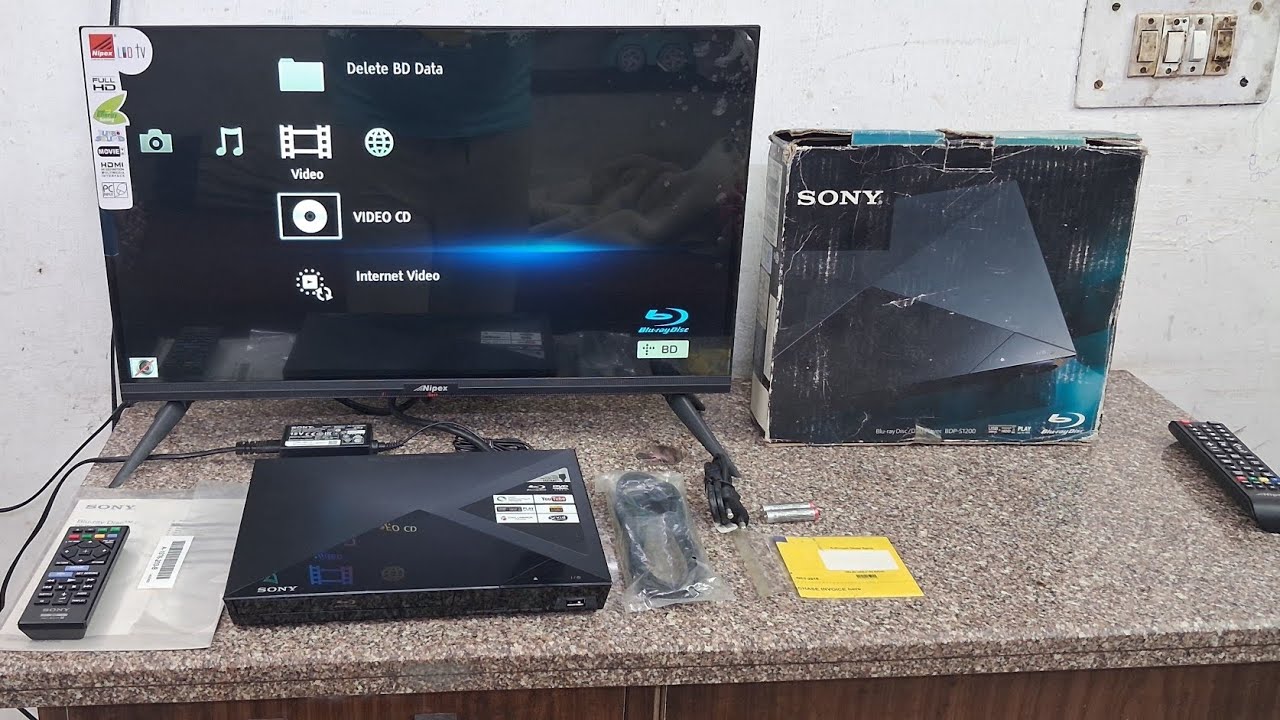 SONY BLU RAY PLAYER MODEL NO BDP-S1200 ABOUT IN HINDI PRICE 8,000 9599040215