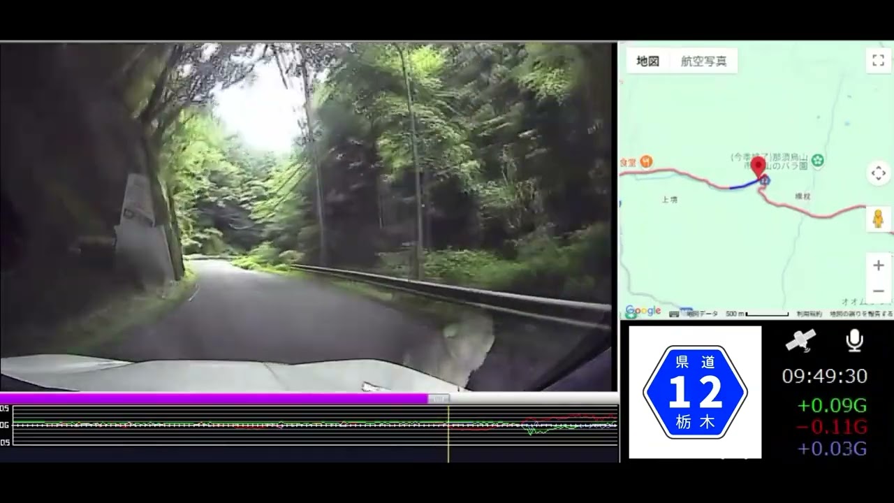 栃木県道を走ってみた　栃木県道・茨城県道12号那須烏山・御前山線その 1（1/2）
