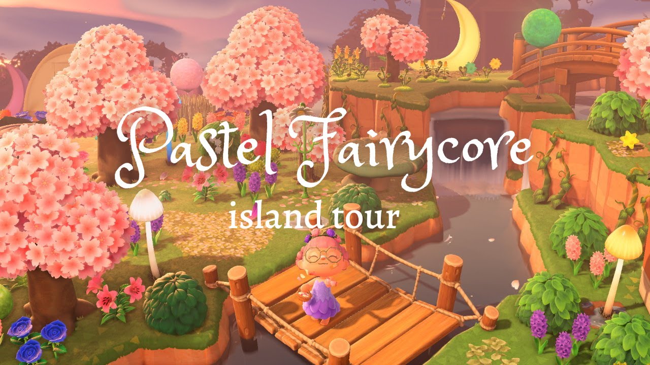 this pastel fairycore island is TOO precious 🧚 gardenia | animal crossing dream address tour
