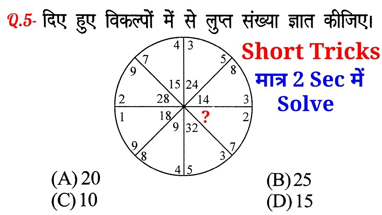 Reasoning (रीजनिंग)//Part-43//For-RAILWAY NTPC, GROUP D, SSC CGL, CHSL, MTS, BANK & ALL EXAMS