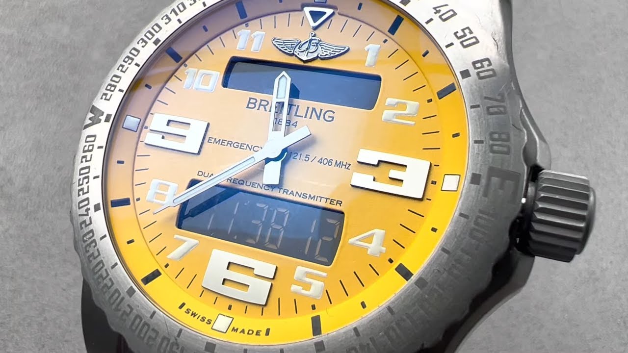 Breitling Emergency II E76325U2/I520 - Yellow Dial Hands on Review & Features
