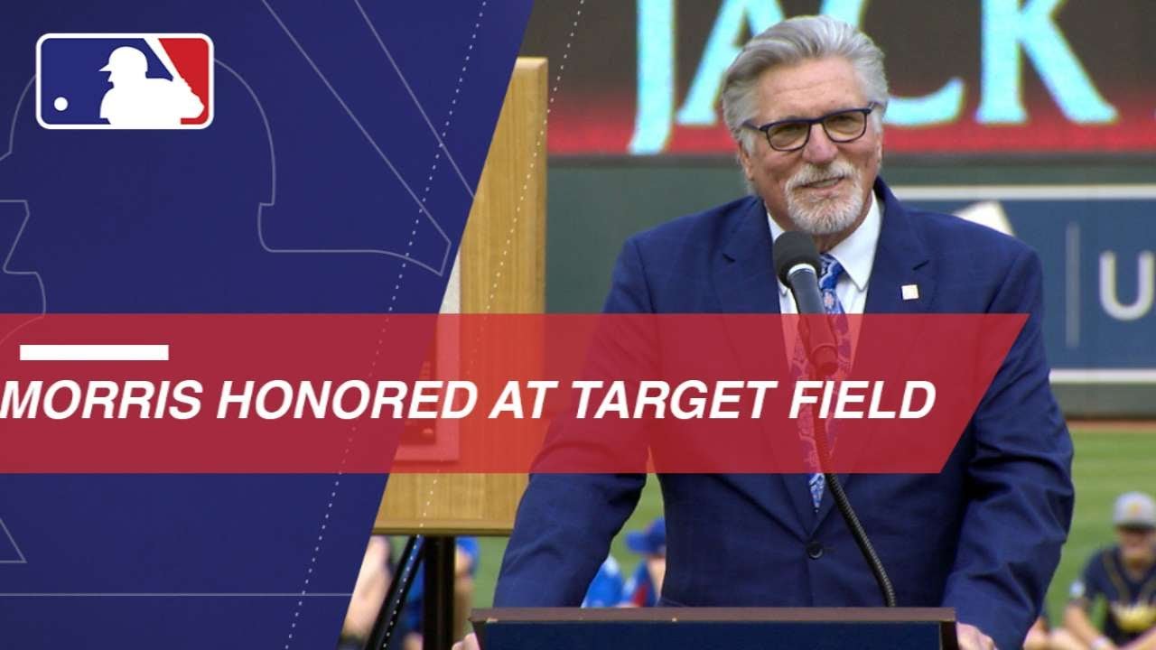 Twins honor Hall of Famer Jack Morris