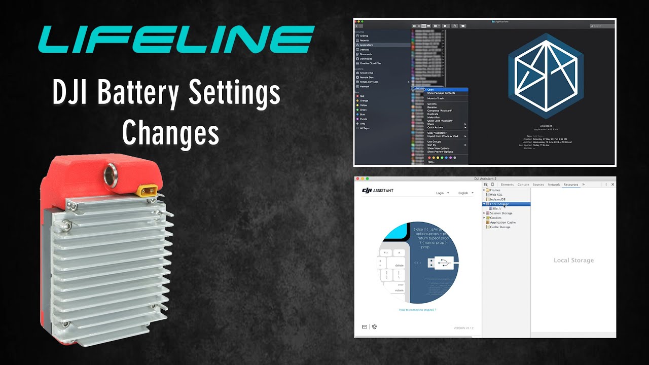 LIFELINE Tethered Drone   DJI Battery Setting Change