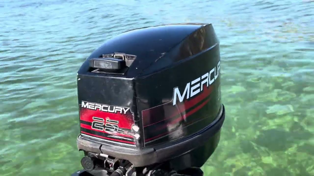 1997 Mercury 25 hp 2 stroke long shaft electric start