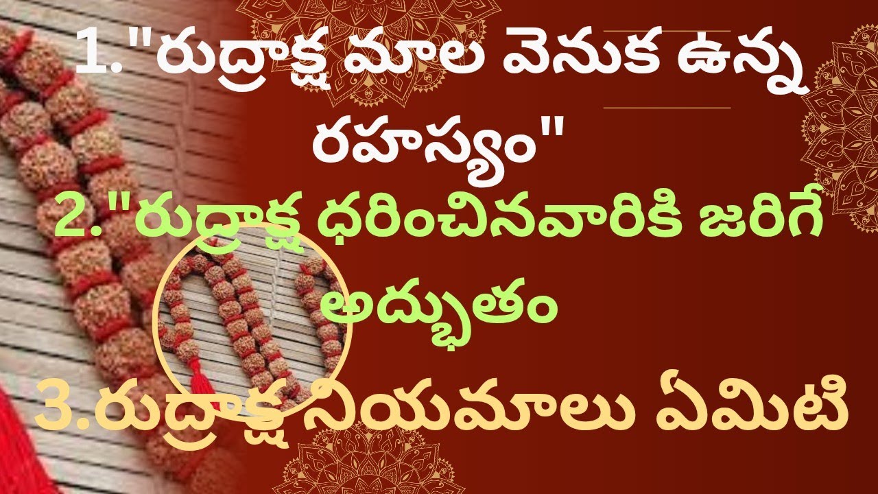 రుద్రాక్ష ధరించడం వలన కలిగే ఫలితాలు | Rudraksha Benefits | శివభక్తి రహస్యాలు