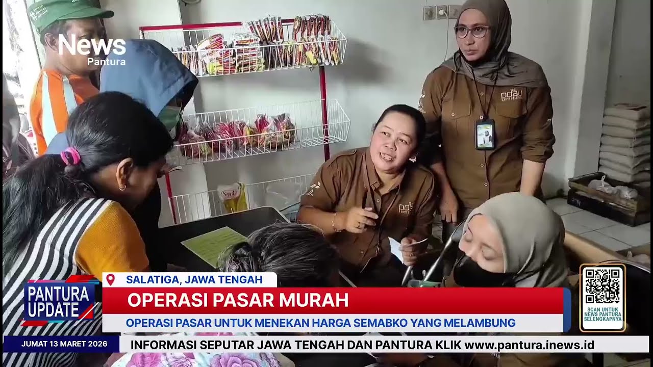 Tekan harga sembako yang melambung PDAU Salatiga gelar operasi pasar murah 