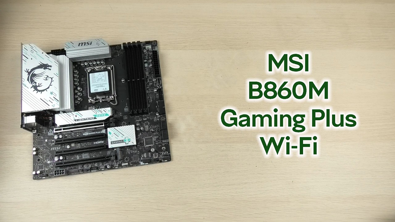 Розпаковка MSI B860M Gaming Plus Wi-Fi