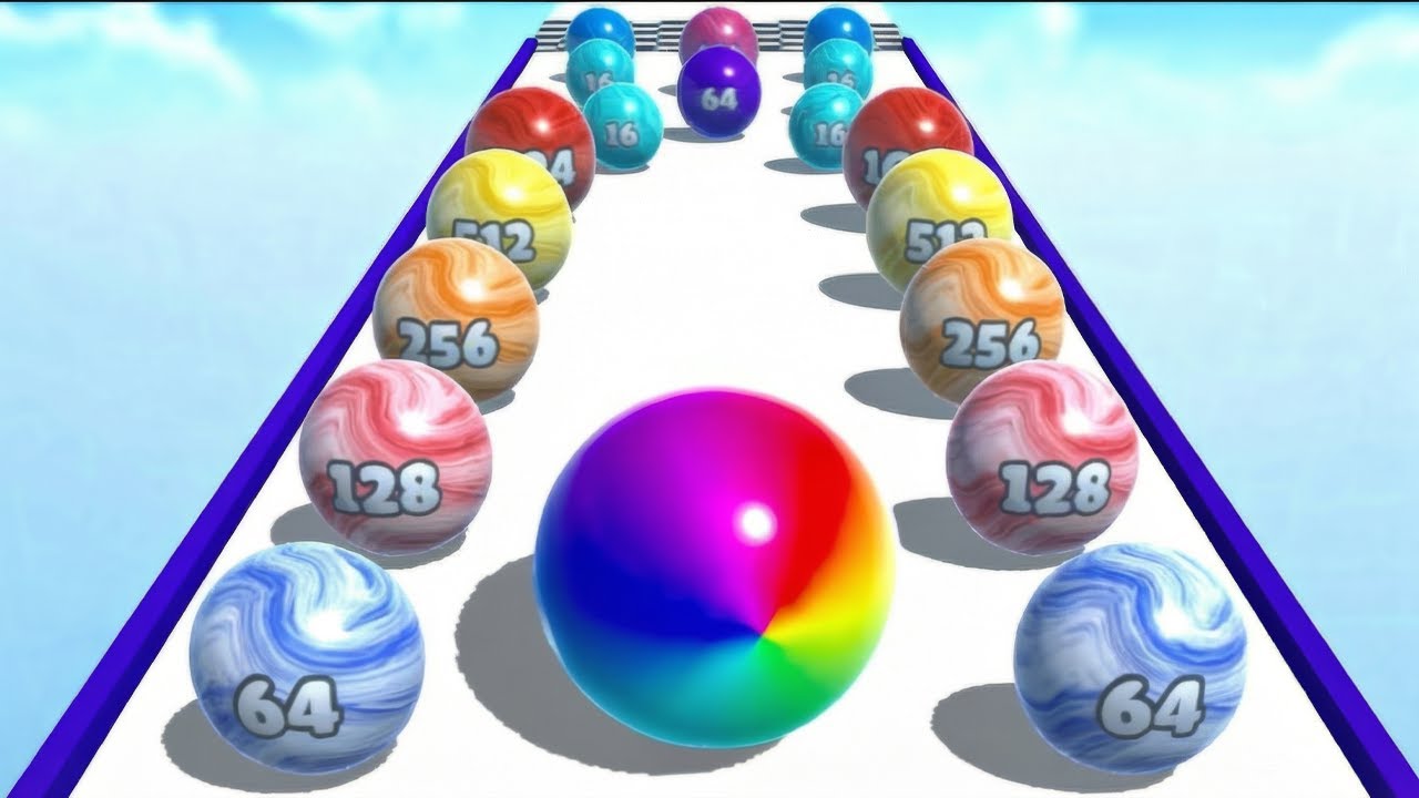 Ball Merge 2048 🔴👯‍♀️❤️‍🔥 Full Gameplay All Levels! Android, iOS NEW UPDATE