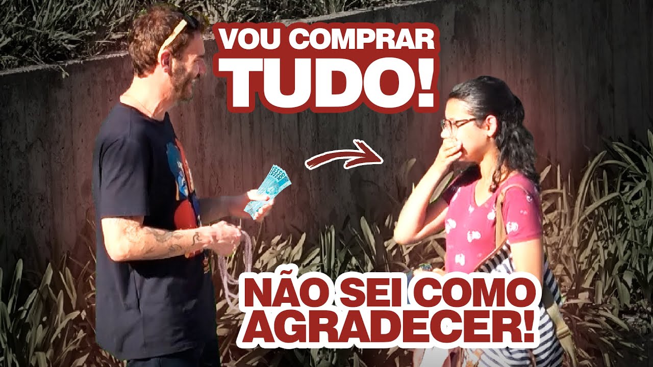 Comprei TODA MERCADORIA da vendedora e ela SAIU CORRENDO de felicidade