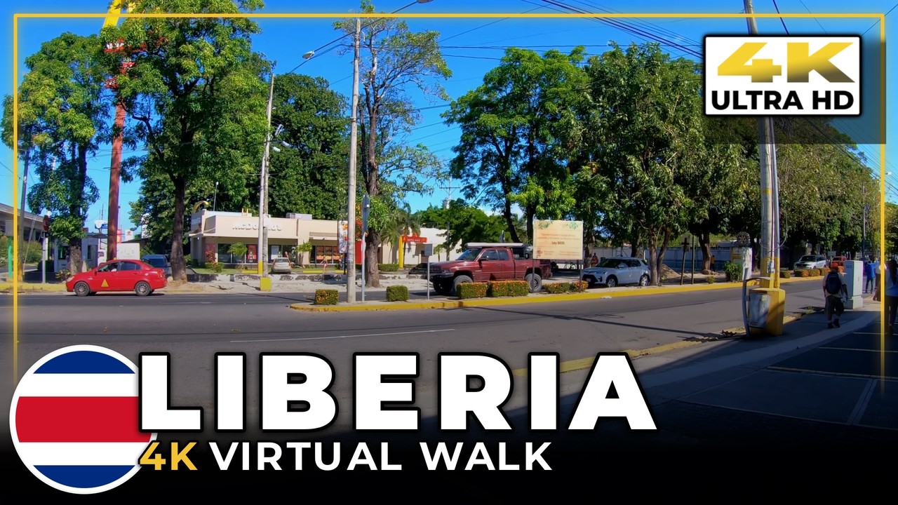 [4K] COSTA RICA // Liberia Walking Tour // Virtual Treadmill Workout