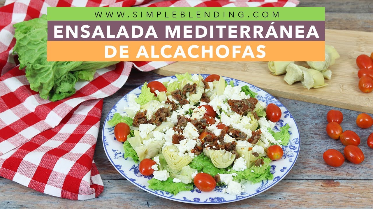 TIENES QUE PROBAR ESTA ENSALADA DE ALCACHOFAS | Receta de ensalada mediterránea con alcachofas
