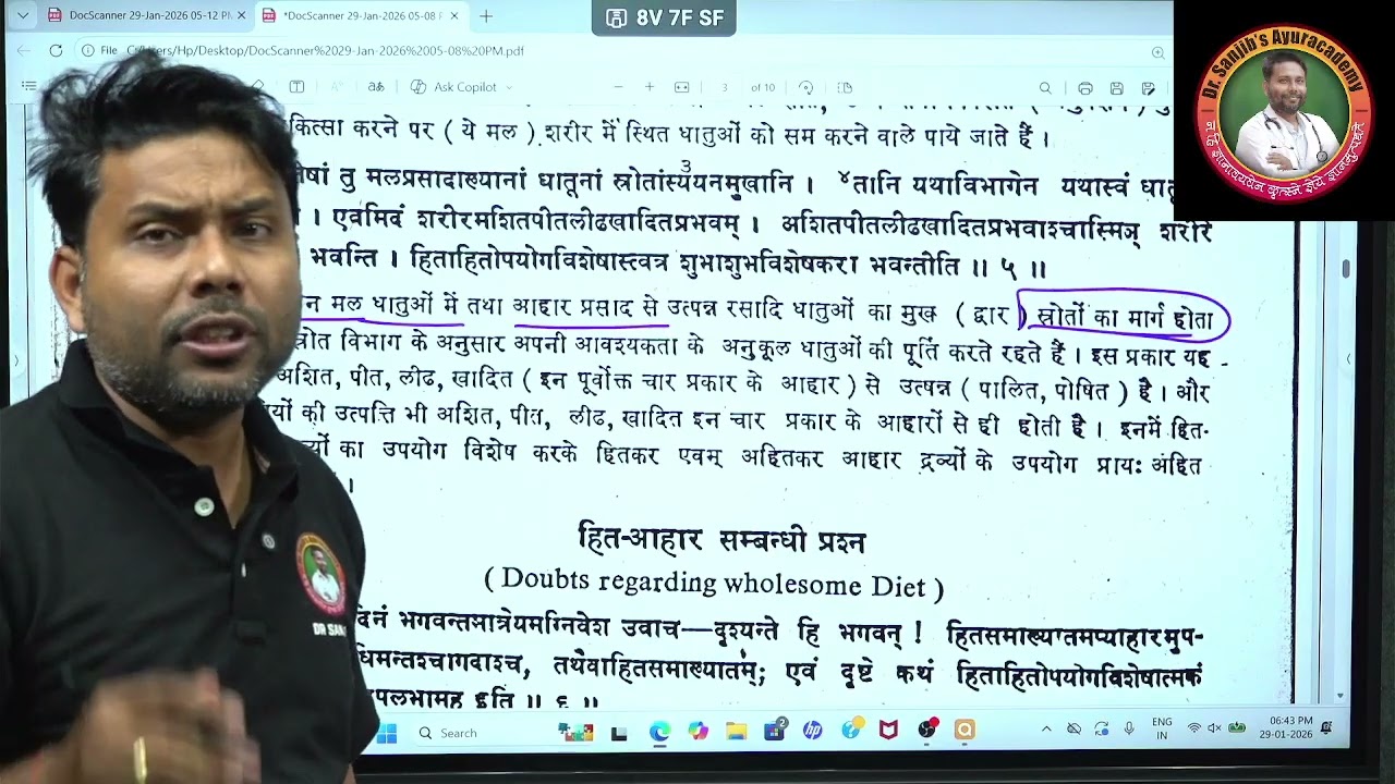 Vividha Ashita peeteeya Adhyaya(Charaka Samhita | Dr Sanjib Kumar Das | Dr Sanjib's Ayuracademy