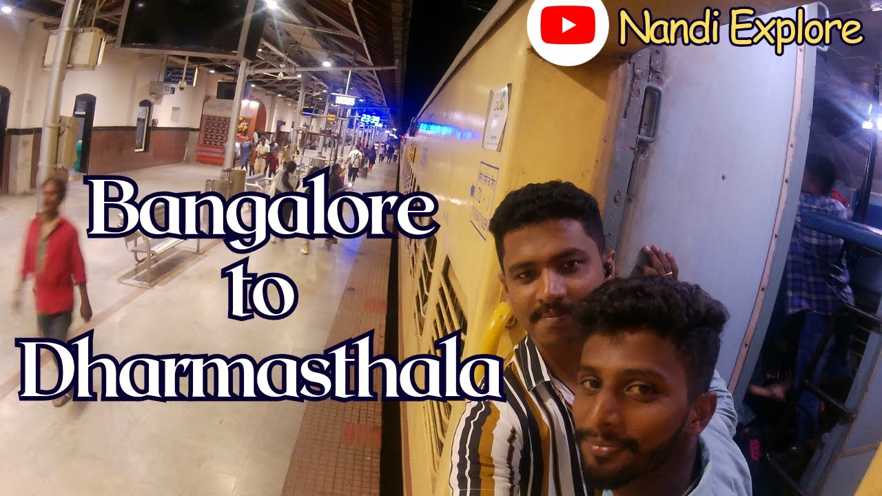 Bangalore to Dharmasthala Train Journey Kannada | KSR to SBRD | Western Ghats View | #dharmasthala