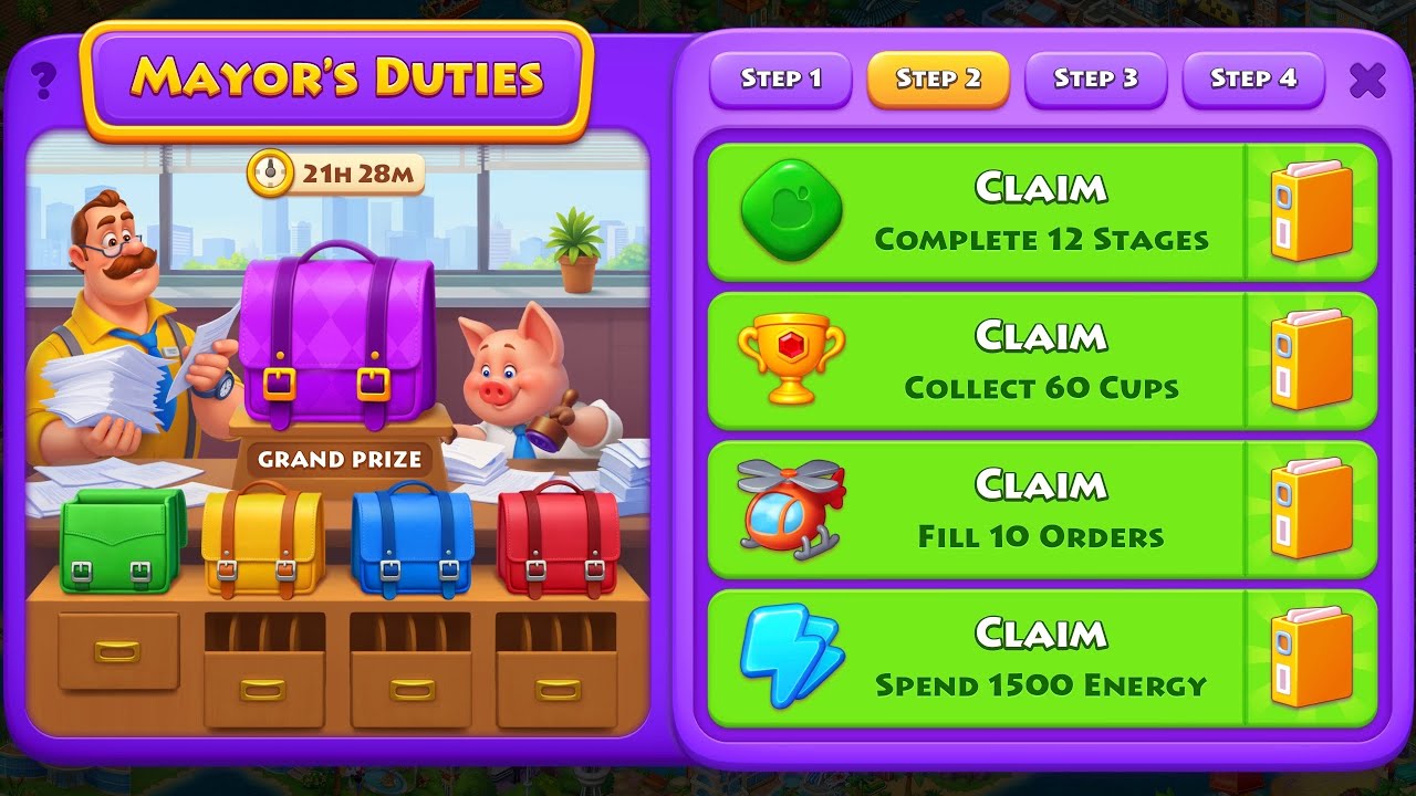Will keeping Mayor's Duty give new Cards? Experiment. Housekeeping for new big round.