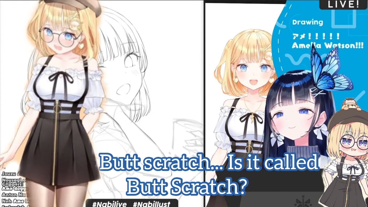Nabi-Mama Comments on Ame's Butt Scratch Moment! [Aoi Nabi]