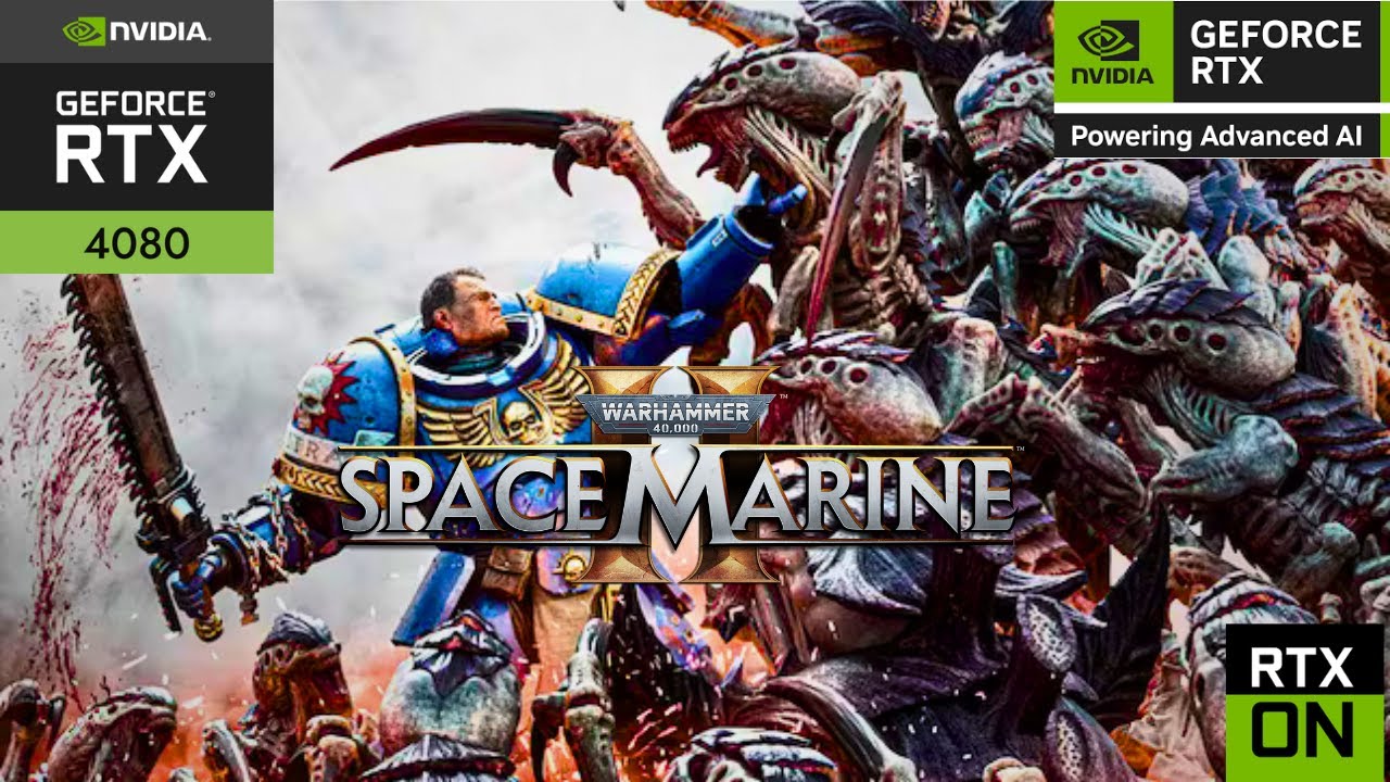 Warhammer SpaceMarine 2 40000 RTX 4080 1440P DLSS+RT NATIVE QUALITY,BALANC,PERF
