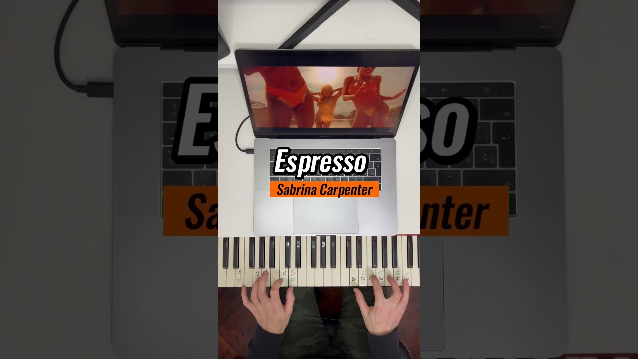 Espresso - Sabrina Carpenter 🎹 #tutorialdepiano #pianoshorts #pianotutorial #pianofacil #piano