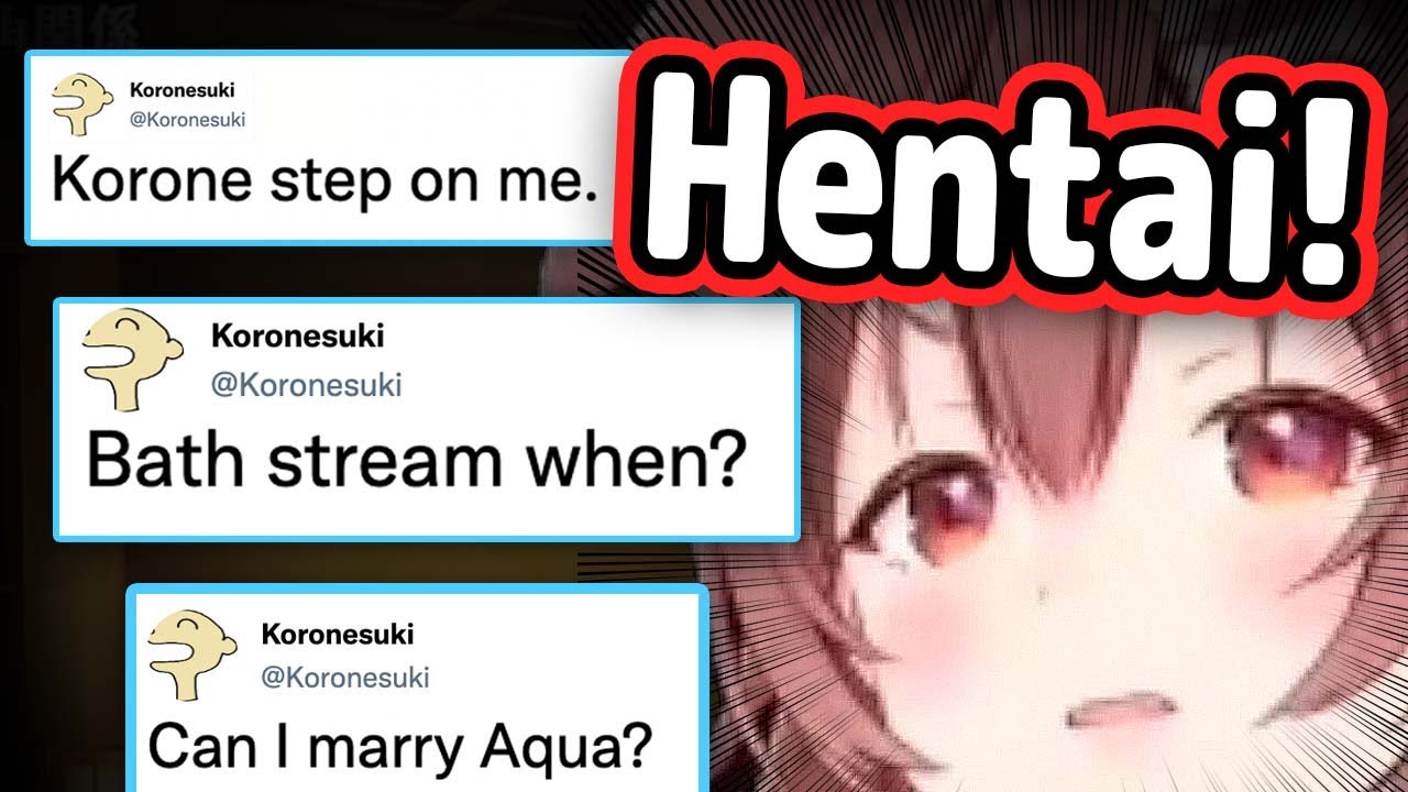 Korone's Reaction To Lewd Comments From Chat Is Too Good【Hololive】