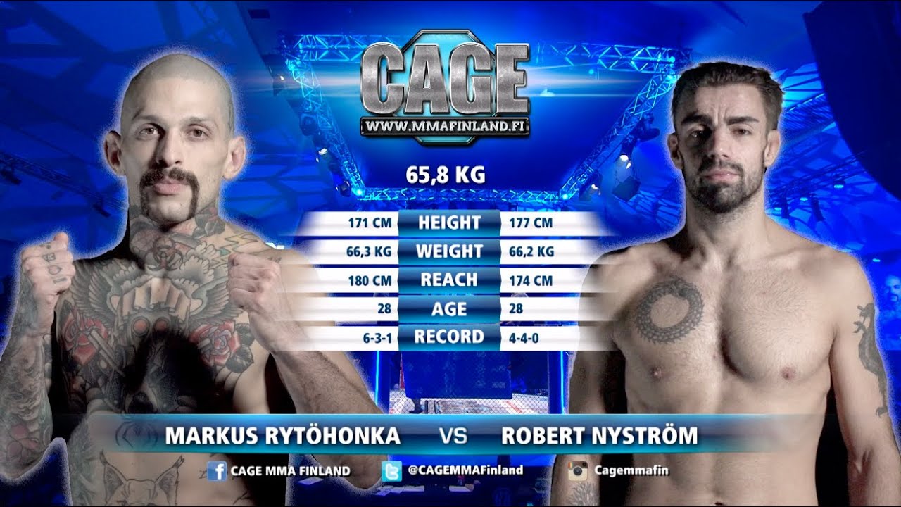 CAGE 50: Markus Rytöhonka vs Robert Nyström Full Fight MMA