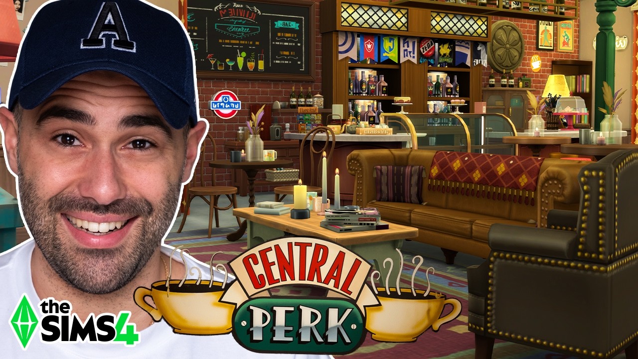 ¡Recreo la cafetería CENTRAL PERK de FRIENDS en Los Sims 4! ☕