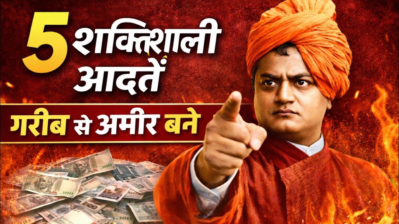 5 शक्तिशाली आदतें गरीब से अमीर बनने का असली रहस्य | स्वामी विवेकानंद की 