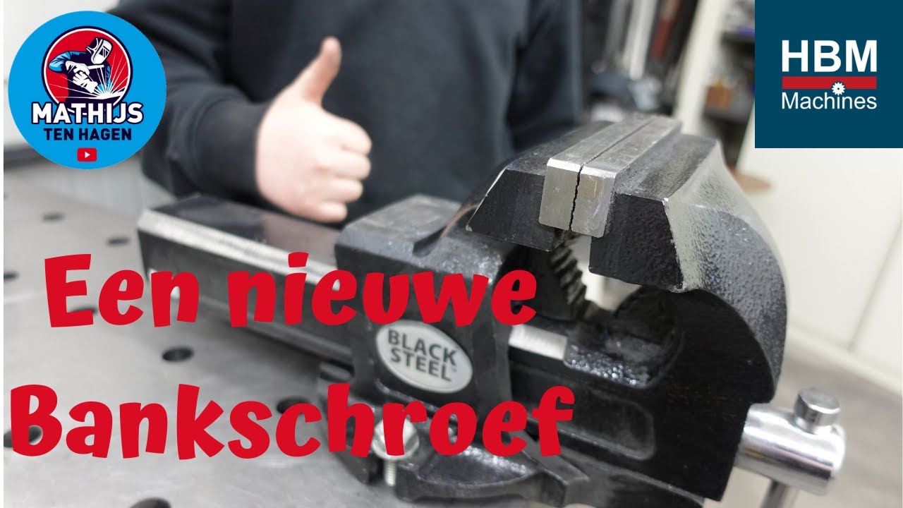 Black Steel Pijpklem / Bankschroef 150mm
