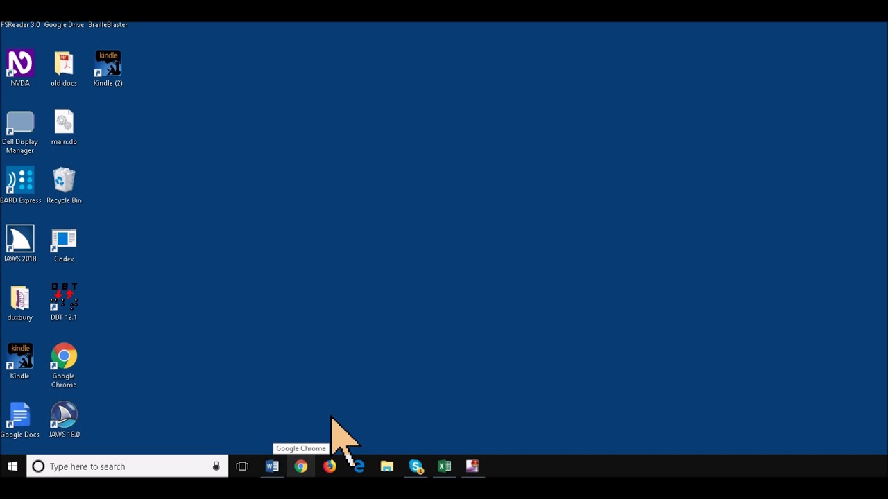 Drag and Drop with Jaws talking software and keyboard commands