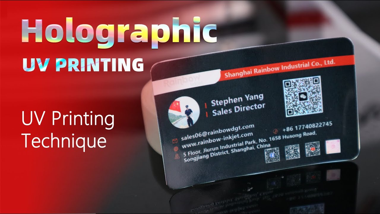 Holographic Film + UV Printer = ?