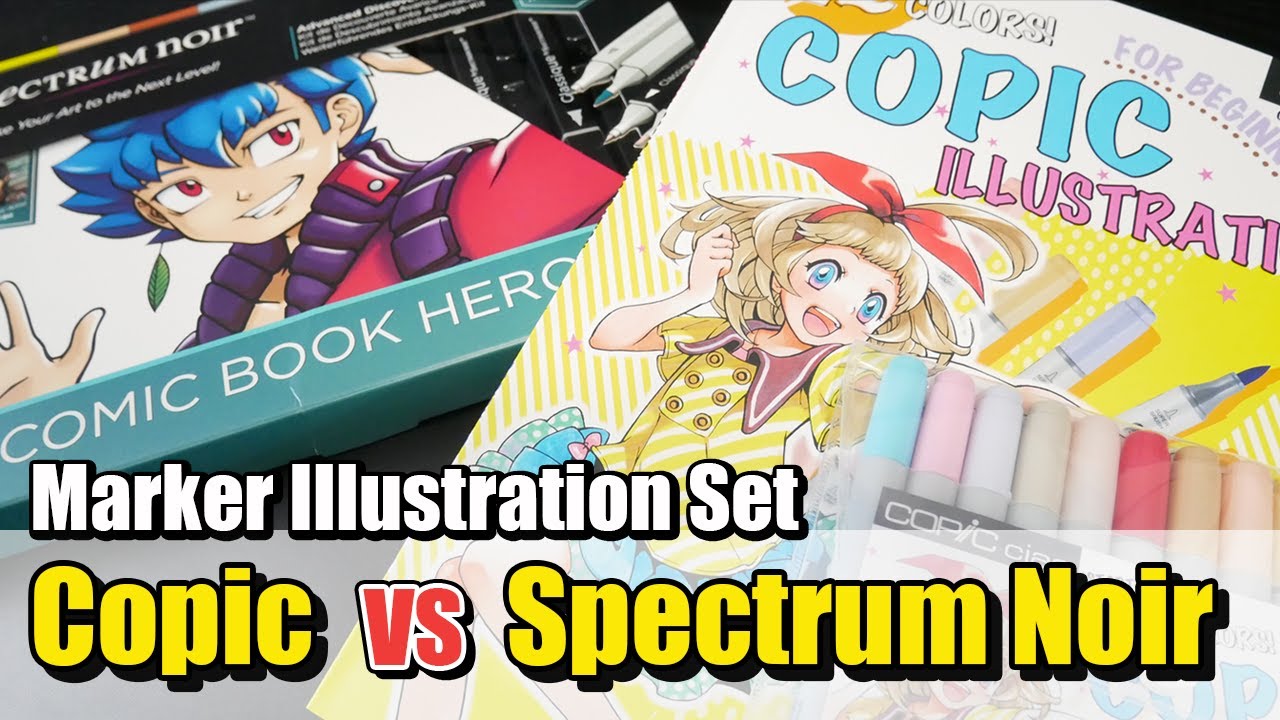 Marker Illustration Set Review | Copic Ciao vs Spectrum Noir